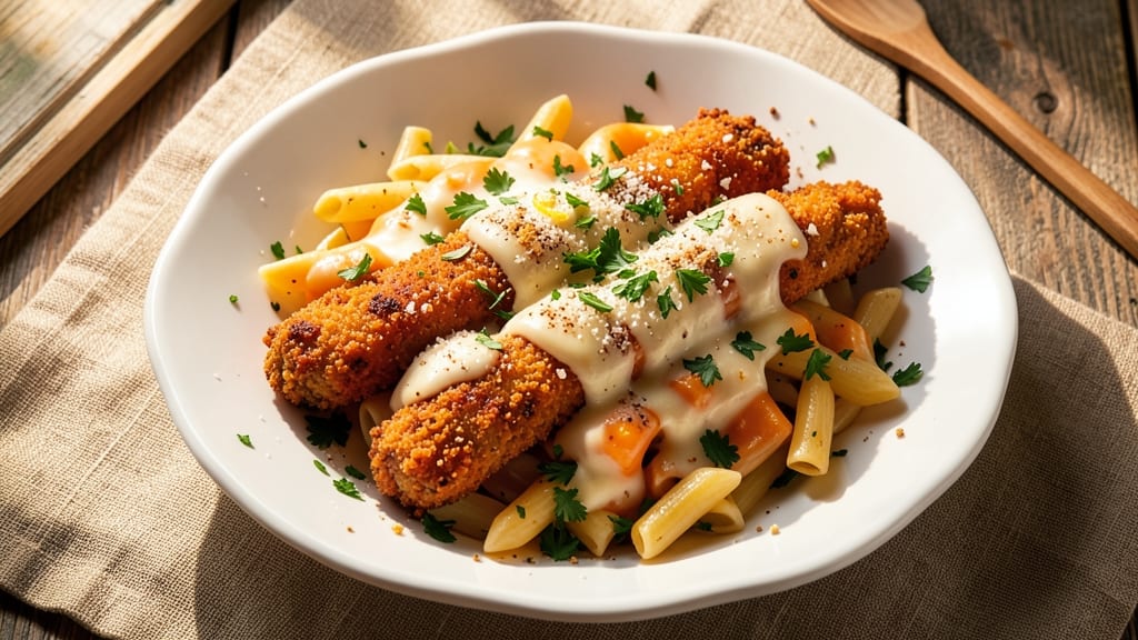 Applebee's Three Cheese Chicken Penne Copycat Recipe: Crispy Breadcrumbs Meet Melty Triple Cheese Rivers