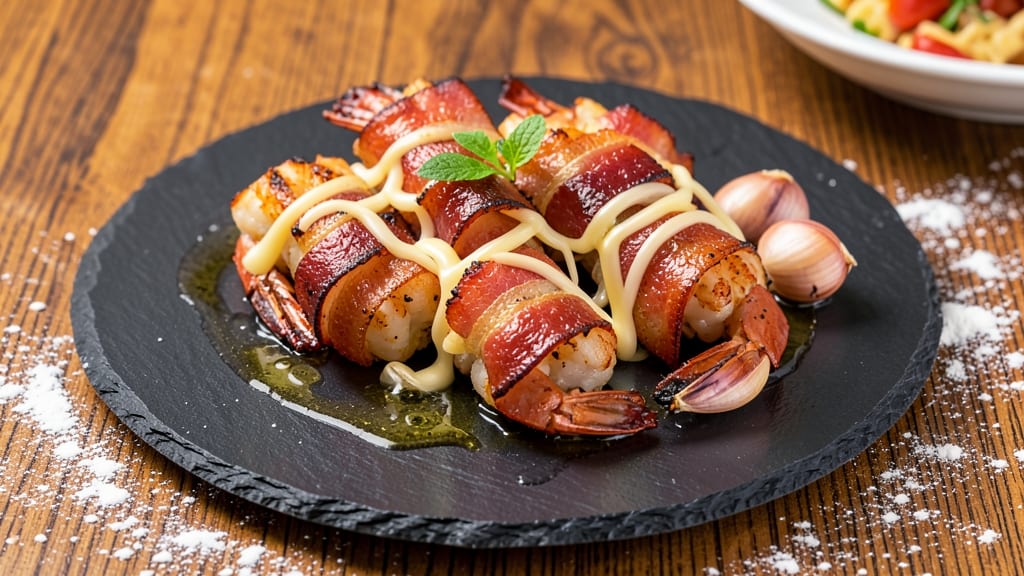 Bacon-Wrapped Shrimp With Cheese Recipe: Crispy Bites With Melty Pull-Apart Magic