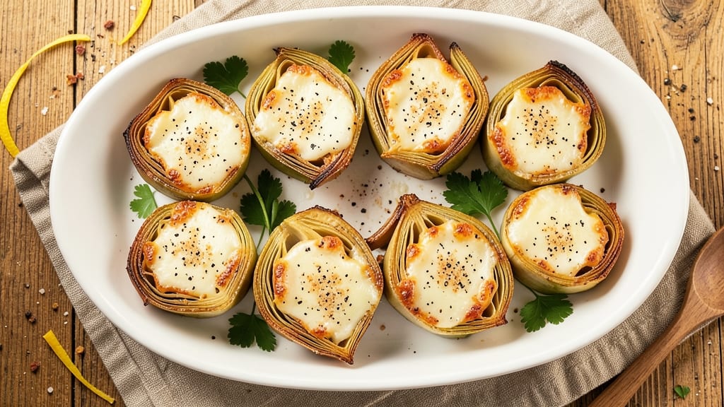 Artichoke Cheese Appetizers Recipe: Crispy Parmesan-Crusted Bites With Tangy Hearts