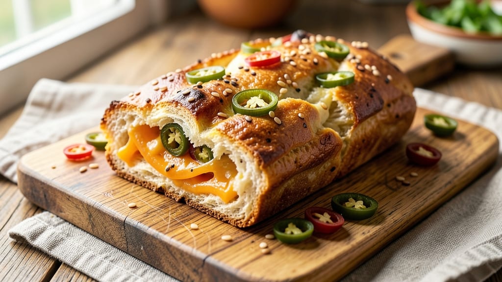 Artisan Jalapeño Cheese Bread Recipe: Spicy Kick and Crispy Crust Magic