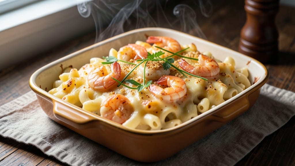 Baked Seafood Macaroni Cheese Recipe: Lemon-Garlic Crust Meets Creamy Cheddar