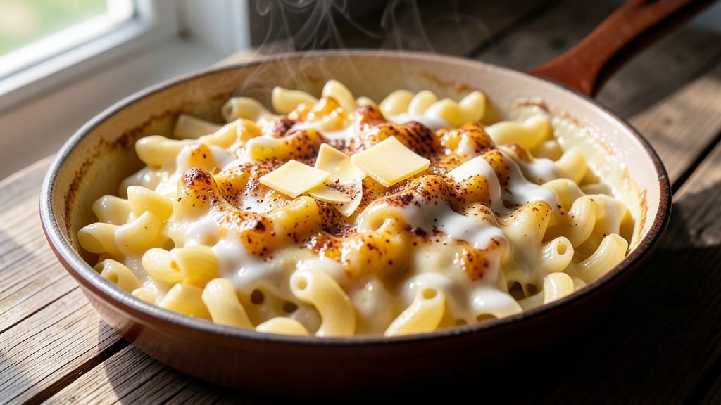 Asiago Macaroni and Cheese Recipe: Nutty Crispy Top, Melty Streaks