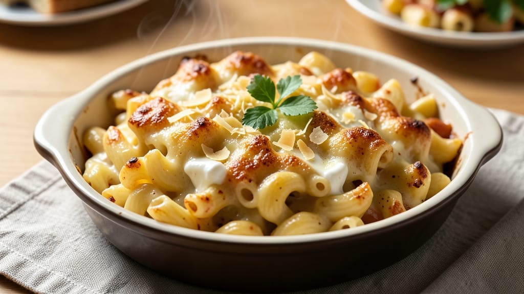 Baked Macaroni and Cheese Custard Recipe: Velvety Cheese Pulls With Crispy Breadcrumb Crown