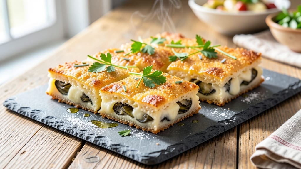 Artichoke Cheese Squares Recipe: Herb-Infused Crispy Crust With Tangy Artichoke Hearts