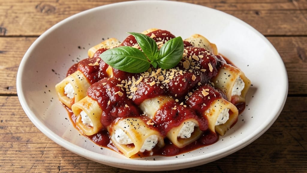 Barilla Cheese Manicotti Recipe: Triple-Layered Pasta With Gooey Ricotta Filling