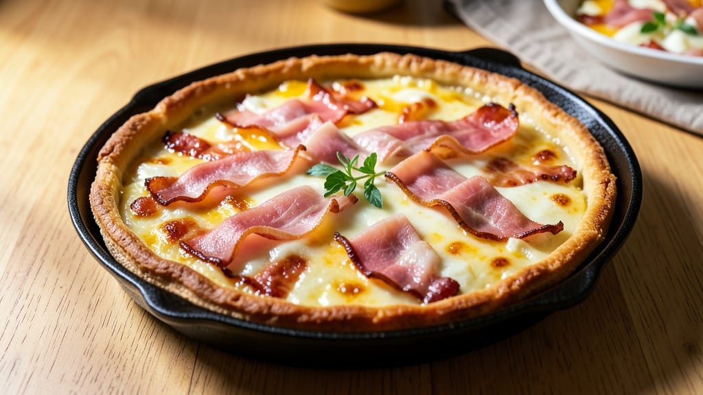 Bacon, Ham, and Cheese Quiche Recipe: Savory Layers With Crispy Top