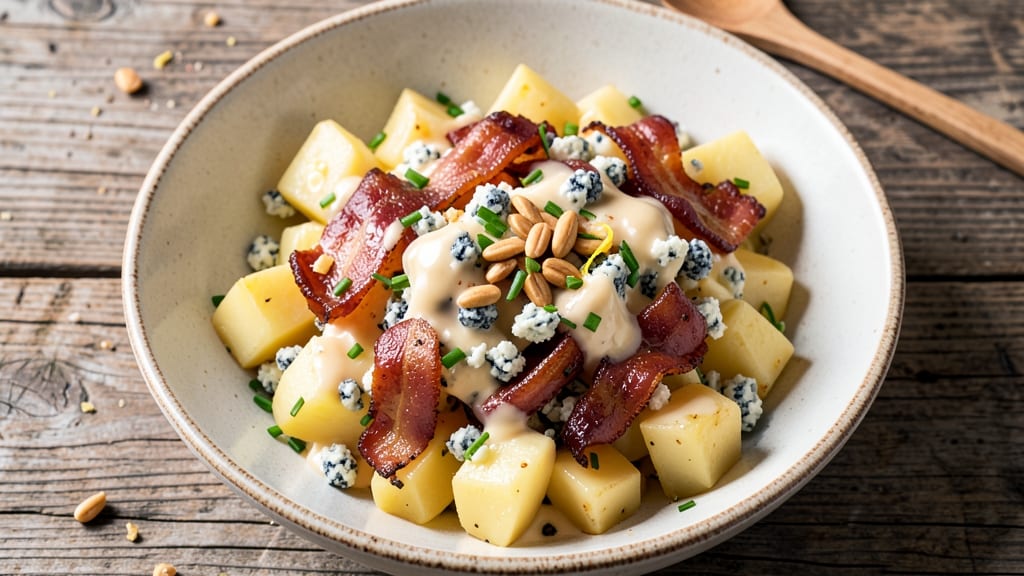 Bacon Blue Cheese Potato Salad Recipe: Smoky Crunch Meets Tangy Creaminess