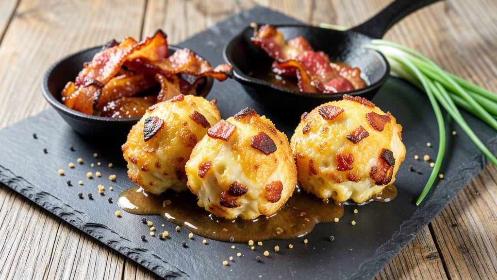 Bacon Mac And Cheese Balls Recipe: Crispy Bites with Smoky Cheese Pulls