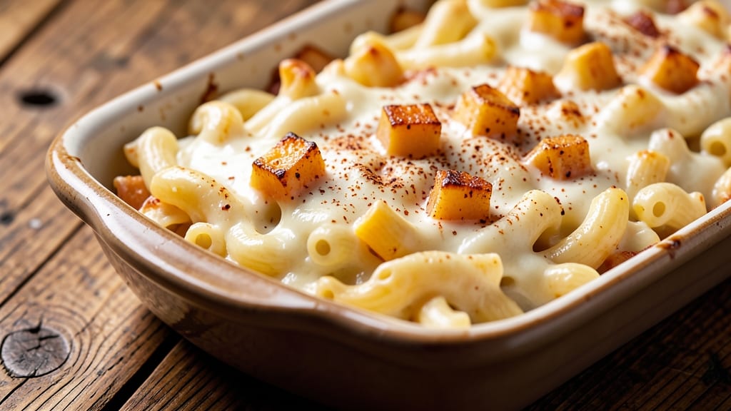American Style Macaroni And Cheese Recipe: Crispy Breadcrumb Crust With Gooey Cheddar Rivers