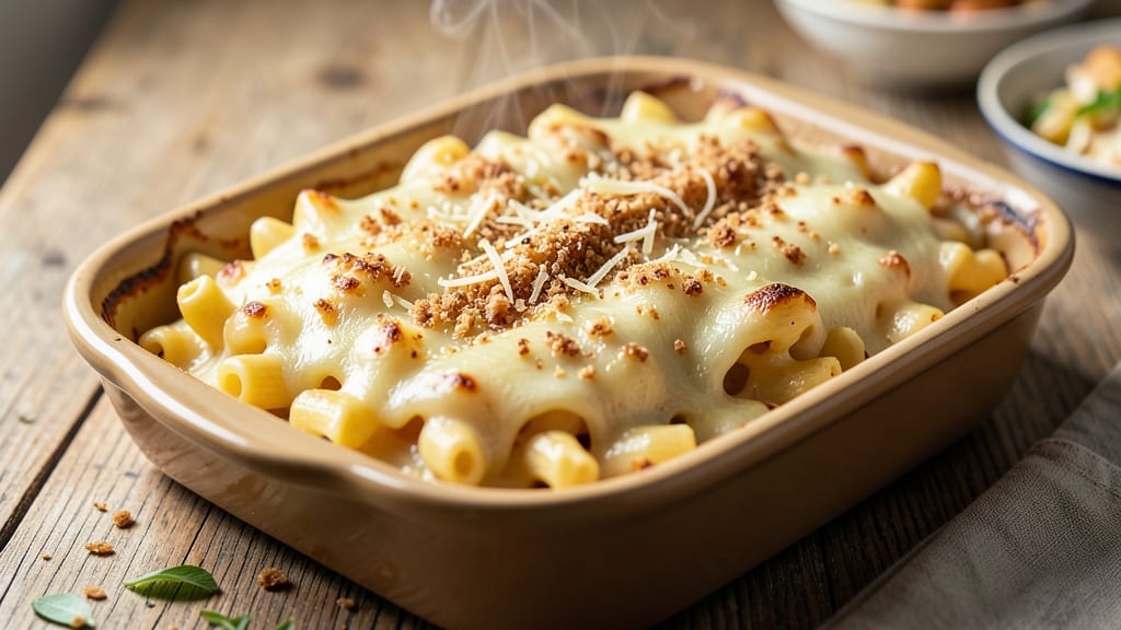 Baked Mac and Cheese Recipe With Cheddar and Mozzarella: Double-Cheese Crispy-Top Crunch