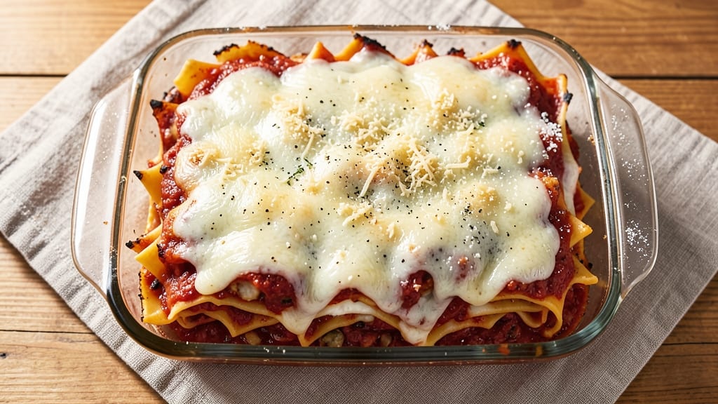 8x8 Cheese Lasagna Recipe: Triple-Layered Crunch With Warm Cheese Streaks