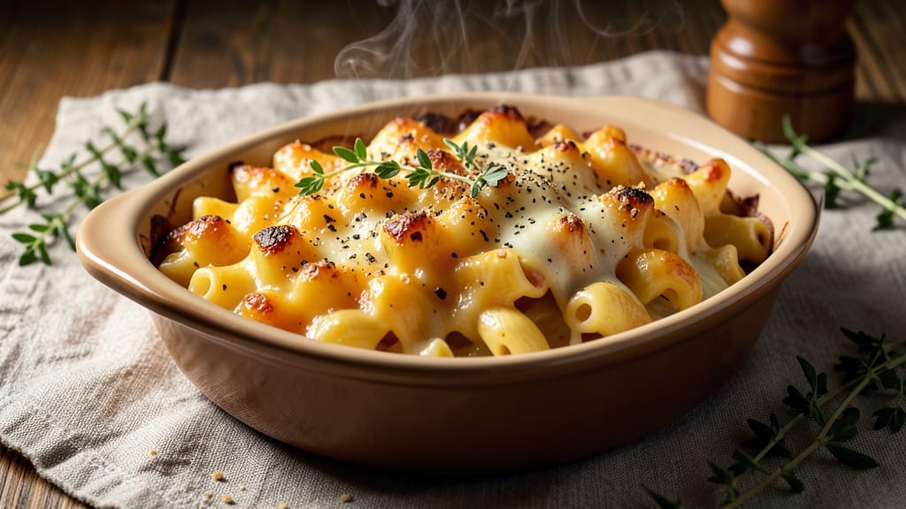 Baked Mac and Cheese Recipe With Gouda and Cheddar: Crispy Top, Gooey Pull-Apart Layers