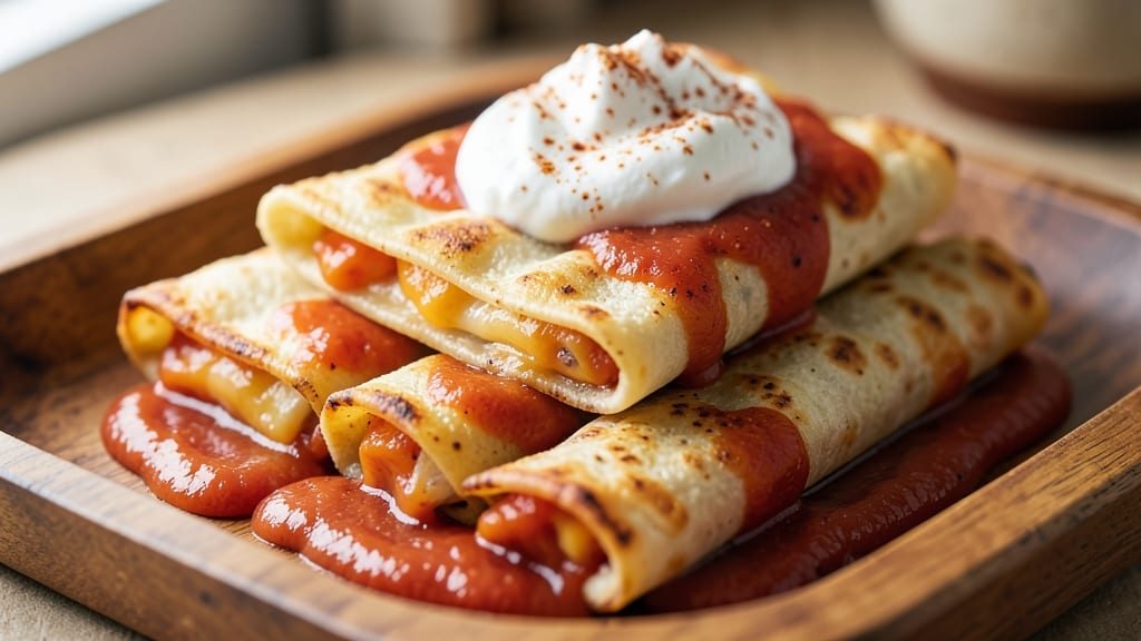 Amy's Cheese Enchiladas Copycat Recipe: Crispy Tortilla Shells With Sharp Cheddar Rivers