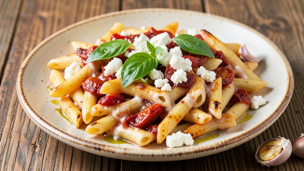 Baked Feta Cheese Pasta Recipe: Sun-Dried Tomato and Basil Baked Bliss