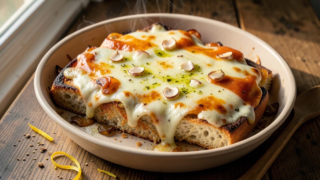 85-Degree Garlic Cheese Bread Recipe: Buttery Crust Meets Gooey Pull-Apart Cheese