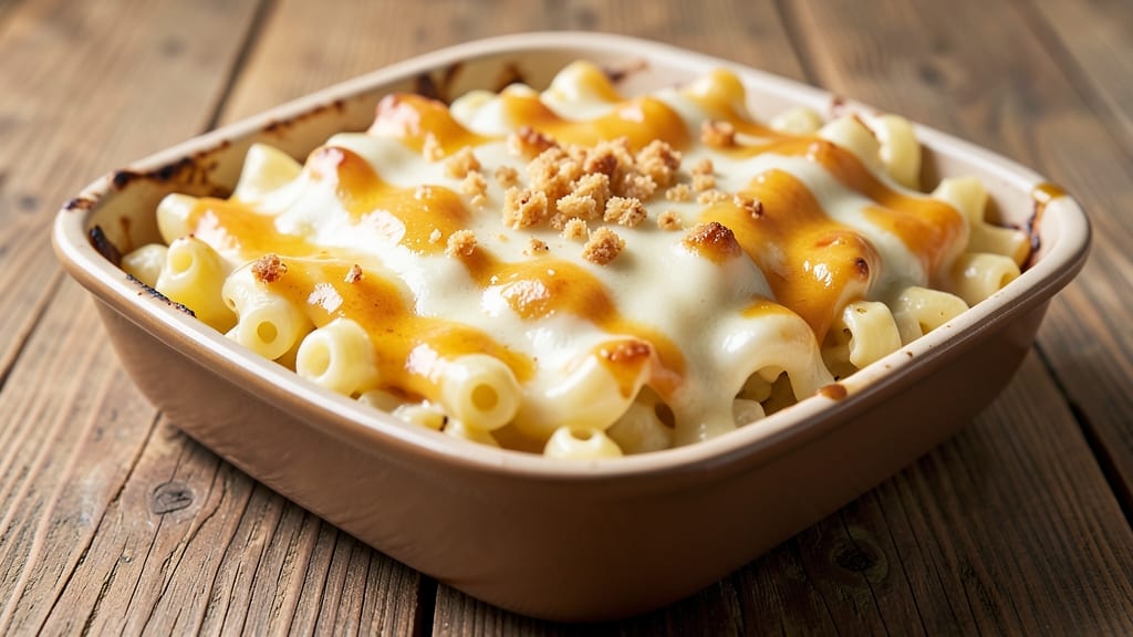 Baked Mac and Cheese Recipe with Colby Jack: Crispy Breadcrumb Crown Over Gooey Streaks