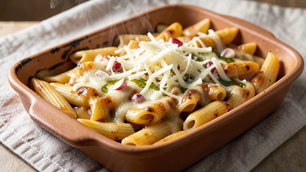Baked Cheese Penne Pasta Recipe: Golden Crust Meets Gooey Cheese Rivers