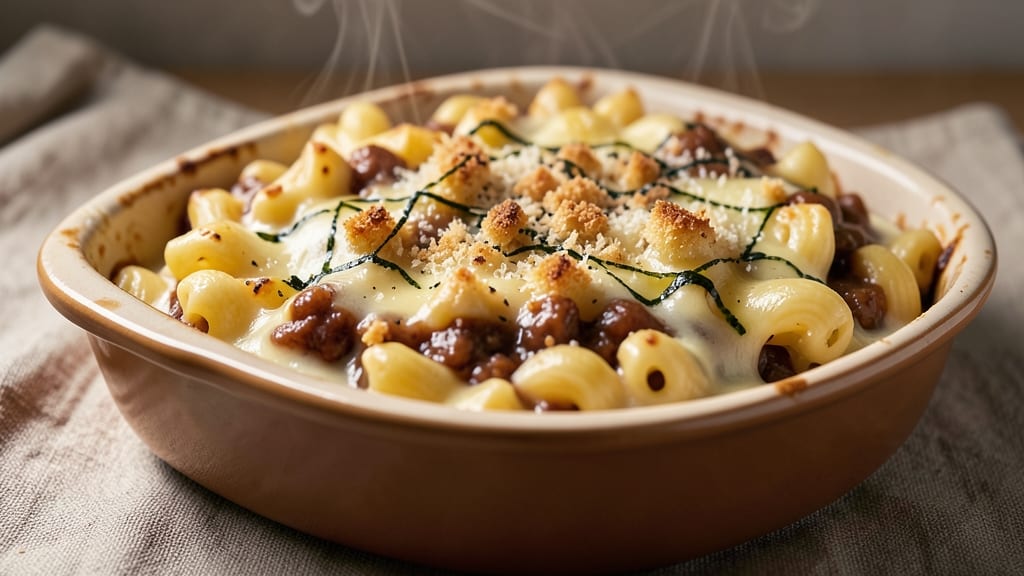 Baked Mac and Cheese Recipe with Ragu Cheese Sauce: Triple-Cheese Crispy Top, Gooey Pull-Apart Magic