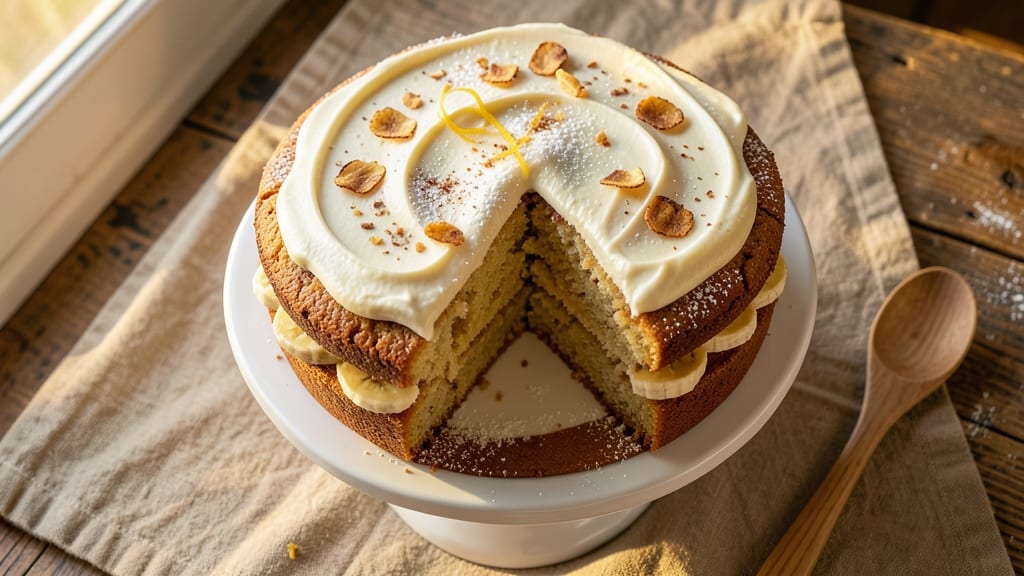 Banana Cream Cheese Pound Cake Recipe: Triple-Layered Bliss With Crispy Crown
