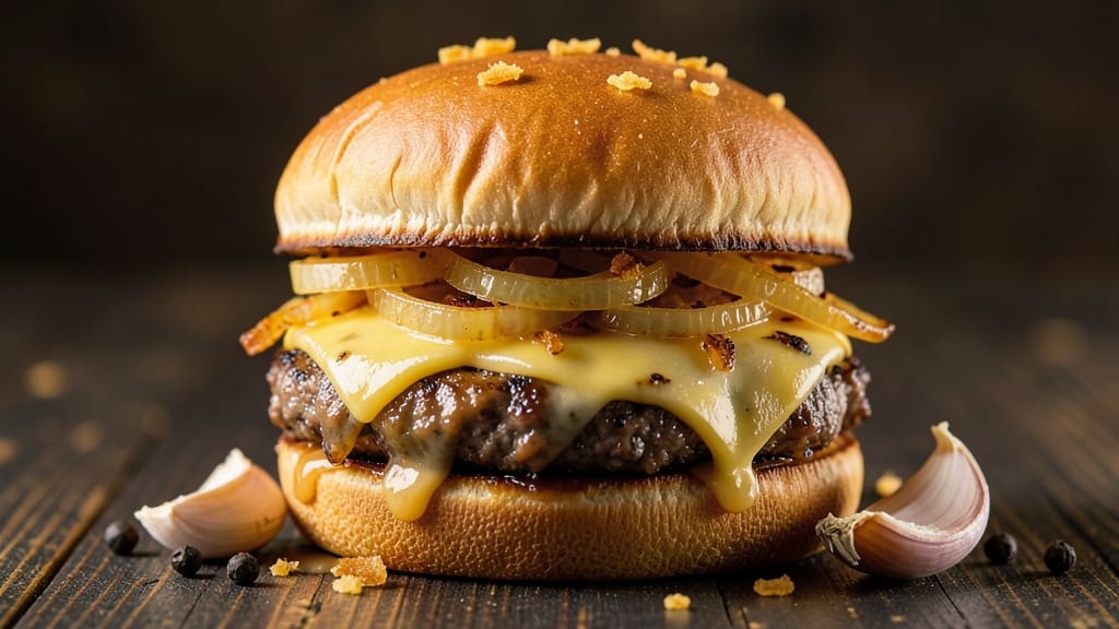 Applebee's Grilled Cheese Burger Recipe: Crispy Bun, Melty Cheese, Juicy Patty Stack