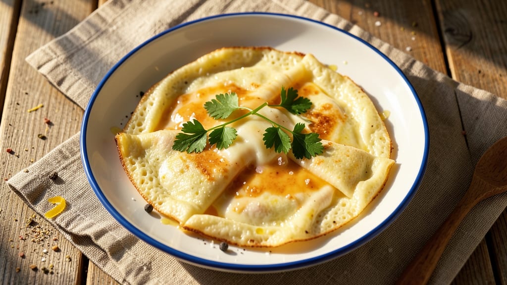 American Cheese Omelette Recipe: Crispy Edges, Melty American Streaks