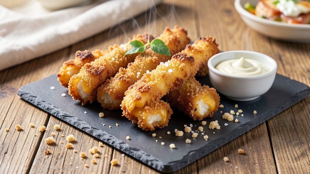 Batter Recipe for Cheese Sticks: Crispy Breadcrumbs and Gooey Pull-Apart Magic