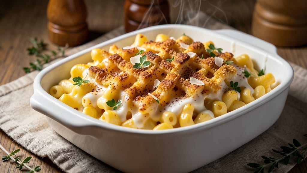 54th Street Mac and Cheese Recipe: Smoky Cheddar and Buttery Biscuit Top