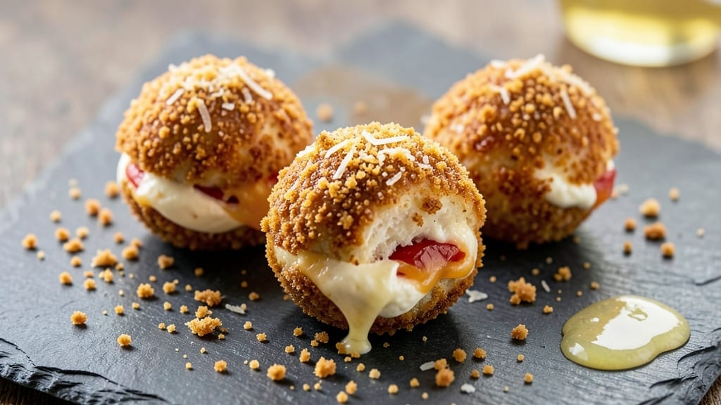 American Cheese Balls Recipe: Crispy Crunch With Pull-Apart Cheese Rivers