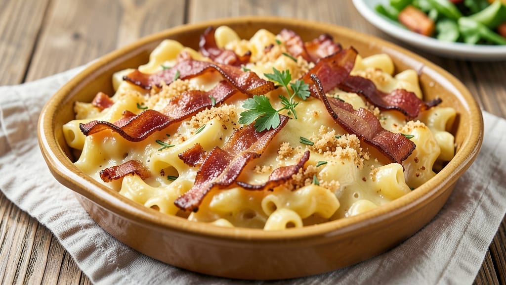 Bacon Mac and Cheese Recipe for Thanksgiving: Crowd-Pleasing Crunch and Creamy Rivers