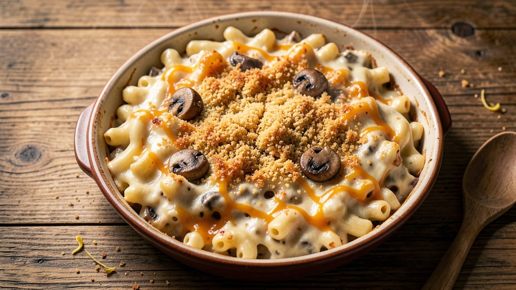 Baked Mac and Cheese Recipe with Cream of Mushroom Soup: Umami-Infused Crispy Top Magic