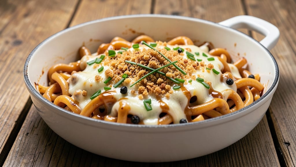 Banza Pasta Mac and Cheese Recipe: Crispy Breadcrumb Crown and Creamy Pull-Apart Layers