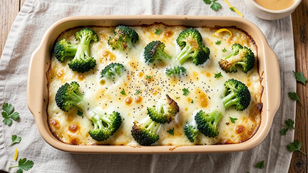 Baked Broccoli and Cheese Casserole Recipe: Triple-Layered Crispy-Creamy Harmony