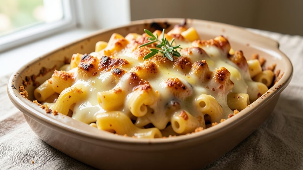 Baked Macaroni and Cheese Recipe From Scratch: Triple-Cheese Layers With Buttery Breadcrumb Crust