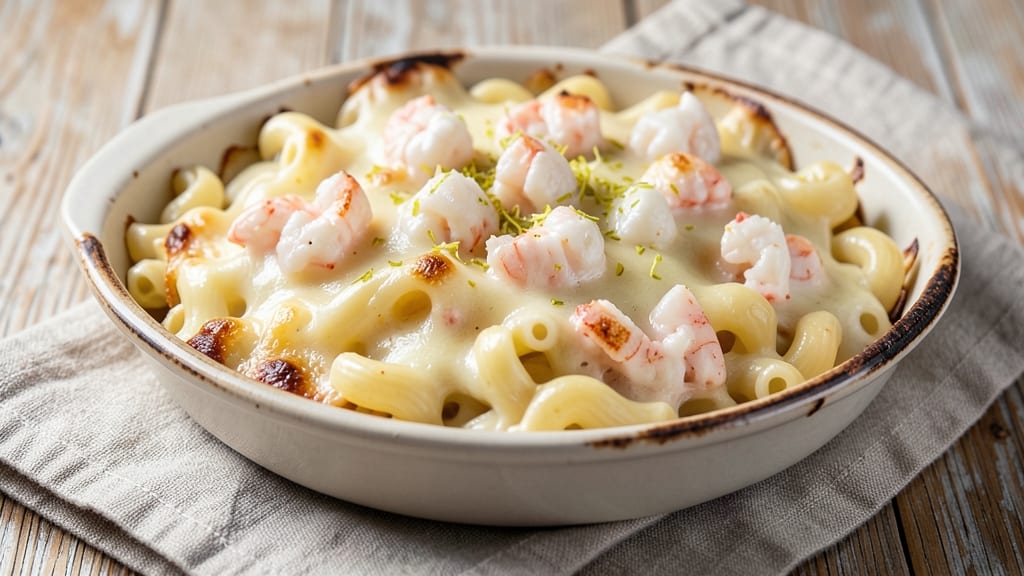 Baked Crab Macaroni and Cheese Recipe: Golden Crust, Sweet Crab, and Ultra-Creamy Pull