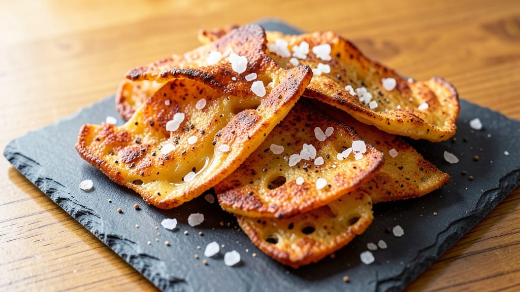 Baked Cheddar Cheese Crisps Recipe: Crunchy Gold With Gooey Pull-Apart Cheddar