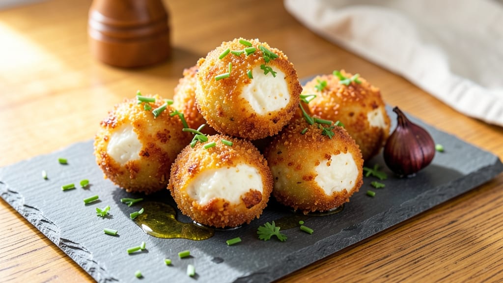 Air Fried Goat Cheese Balls Recipe: Herb-Crusted Crunch With Tangy Centers
