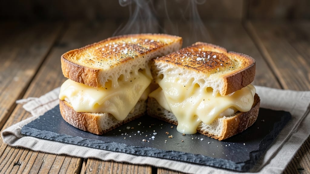 Air Fryer Toasted Cheese Sandwiches Recipe: Bread Crust Crunch Meets Melty Cheese Rivers