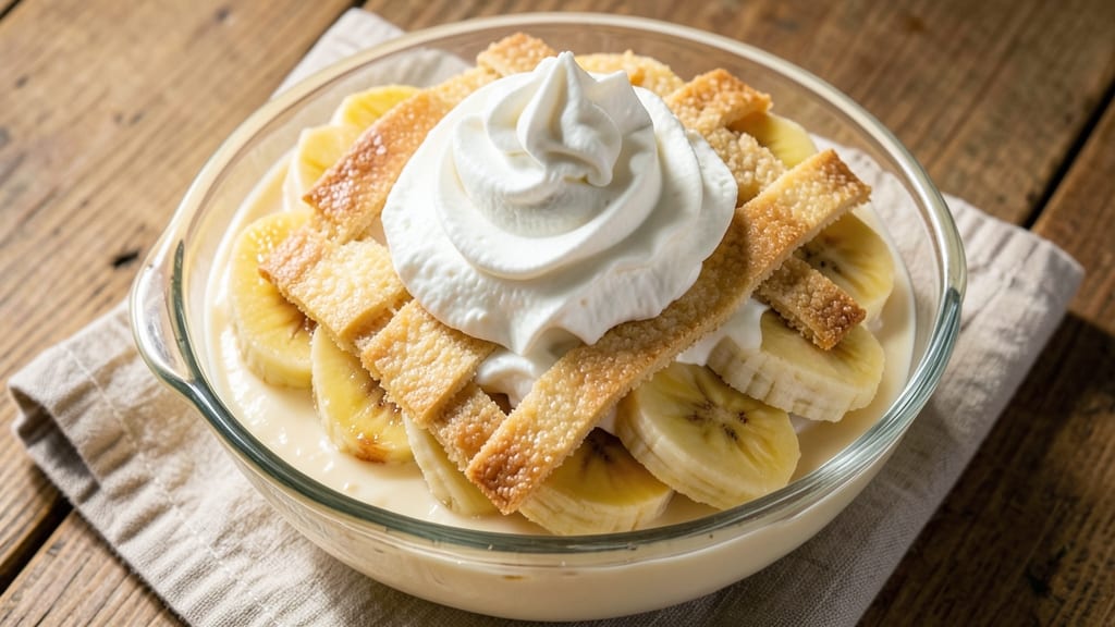 Banana Pudding Recipe With Cream Cheese And Heavy Whipping Cream: Layered Vanilla Dream With Crunchy Shortbread