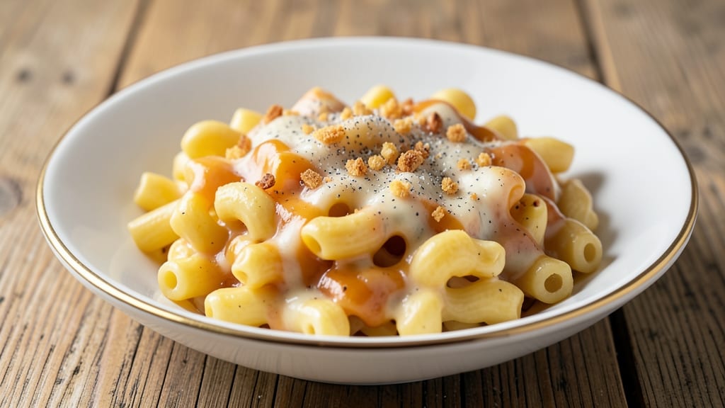 Beckis Mac and Cheese Recipe: Crispy Breadcrust, Gooey Cheddar Rivers