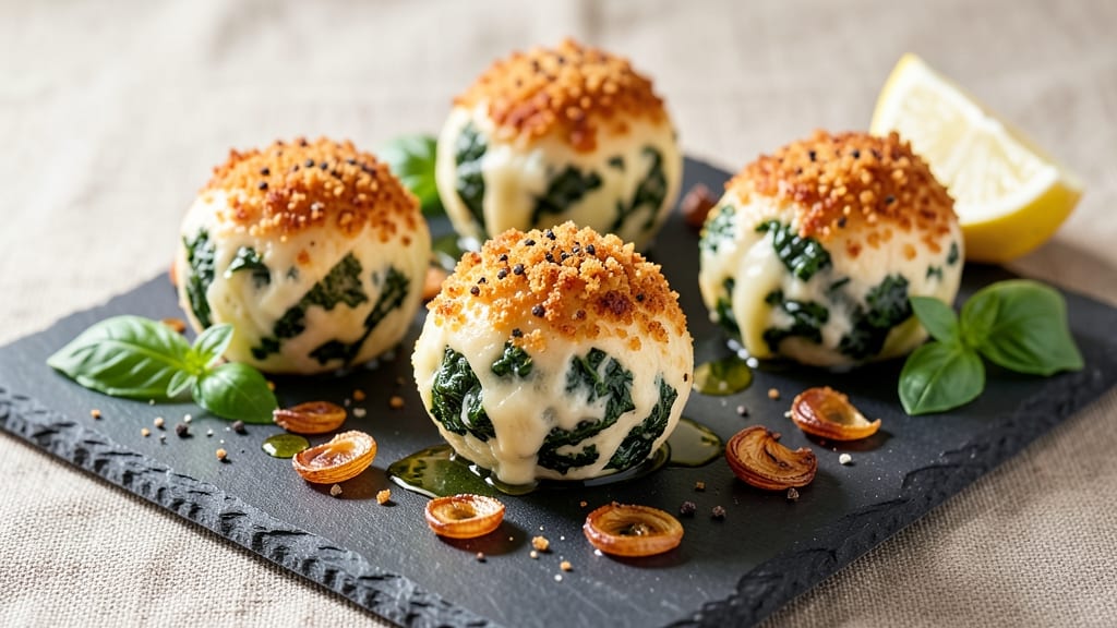 Baked Spinach Cheese Balls Recipe: Crispy Crusts With Hidden Greens Inside