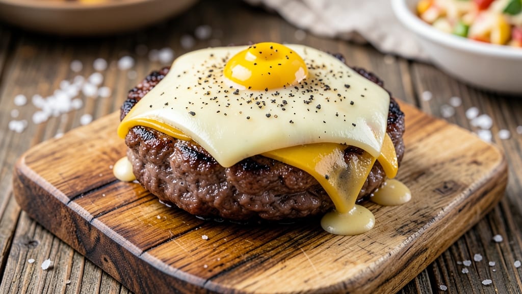 Beef and Cheese Burgers Recipe: Smoky Grilled Crust with Melted Cheese Rivers