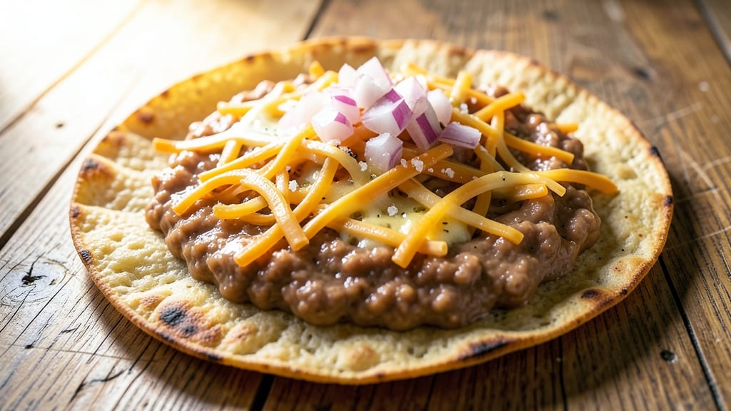 Bean and Cheese Tostadas Recipe: Crunchy Shells Loaded With Melted Cheese Rivers
