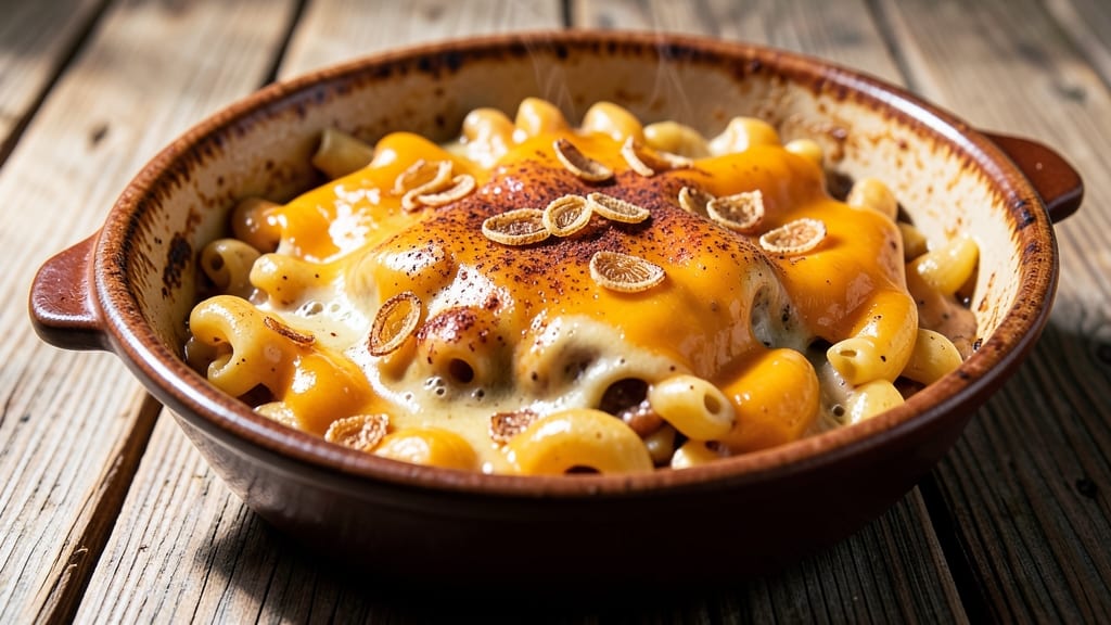 African Bites Mac and Cheese Recipe: Crispy Top Meets Spicy Peanut Butter Heat