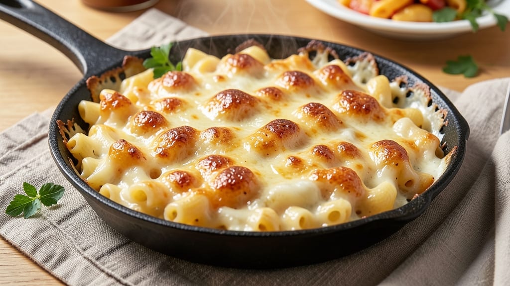 8x8 Macaroni and Cheese Recipe: Baked to Bubbly, Crispy-Crusted Bliss