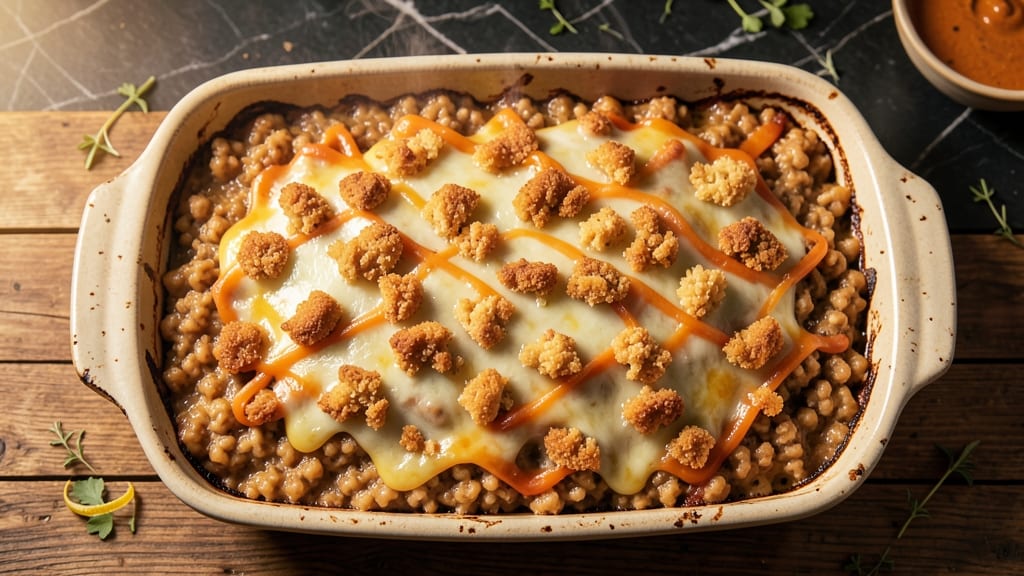 Baked Cheese Grits Casserole Recipe: Crispy Top, Melty Cheddar Rivers