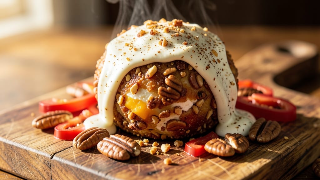 Amish Cheese Ball Recipe: Crunchy Cracker Crust With Gooey Pull-Apart Cheese