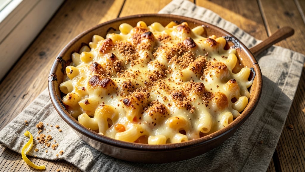 Baked Macaroni and Cheese Pie Recipe: Crispy Crust, Gooey Pull-Apart Cheese Rivers