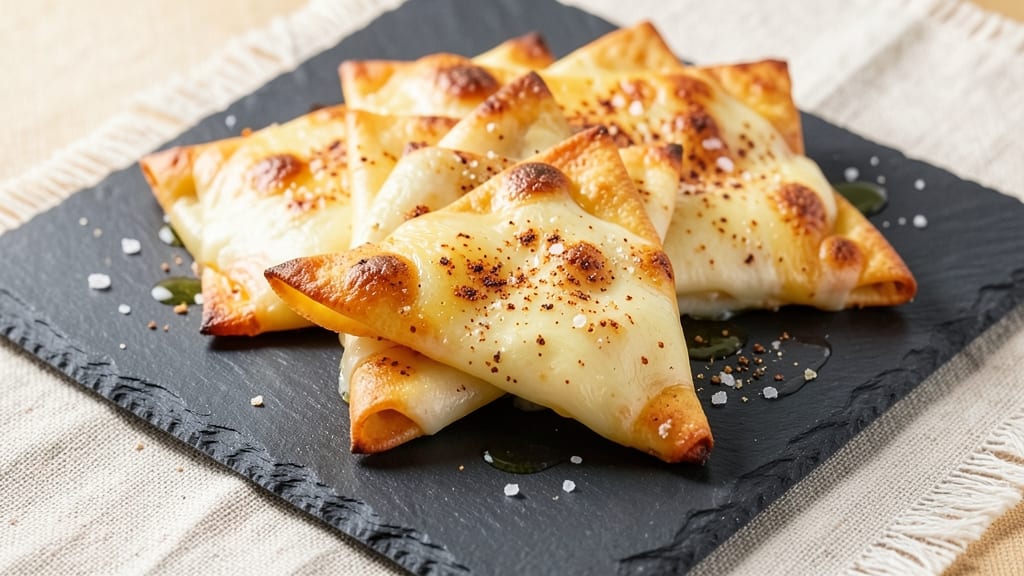 Baked Cheese Snacks Recipe: Crispy Tortilla Bites With Gooey Cheddar Rivers