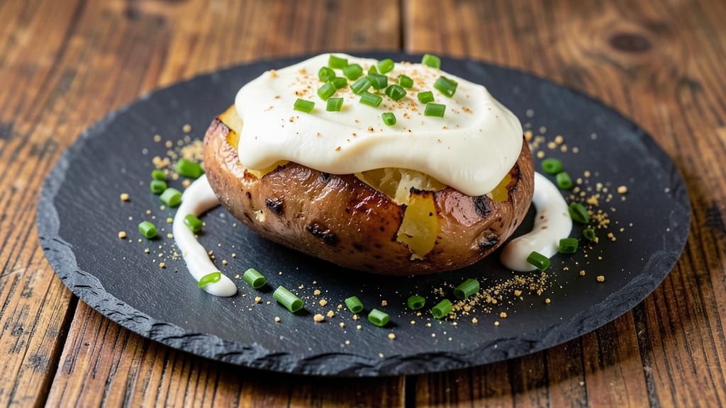Baked Potato and Cream Cheese Recipe: Crispy Crust Meets Velvety Cheese Rivers