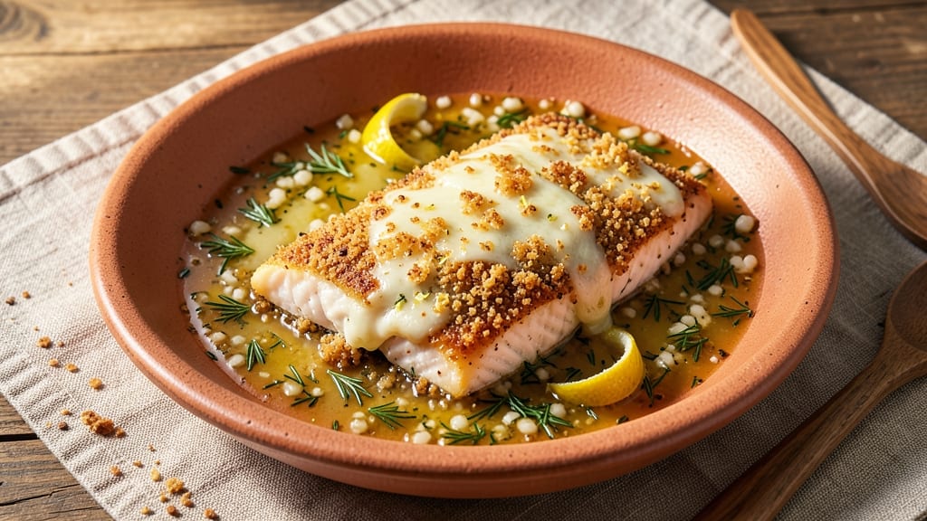 Baked Cod With Cheese Recipe: Crispy Breadcrumb Top, Melty Center Magic